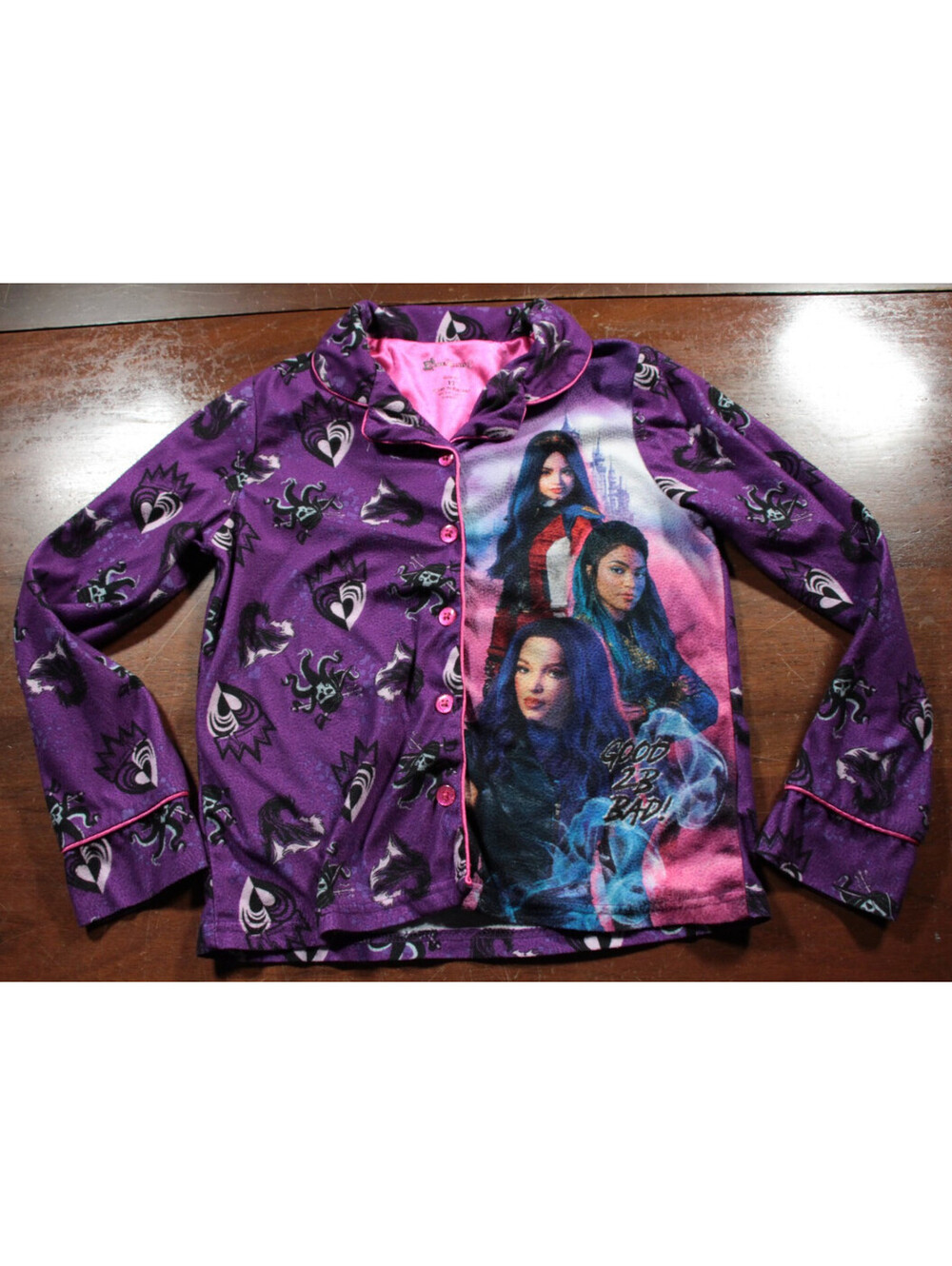 Descendants 3 Pajama Top Shirt Youth 12 Kids Girls